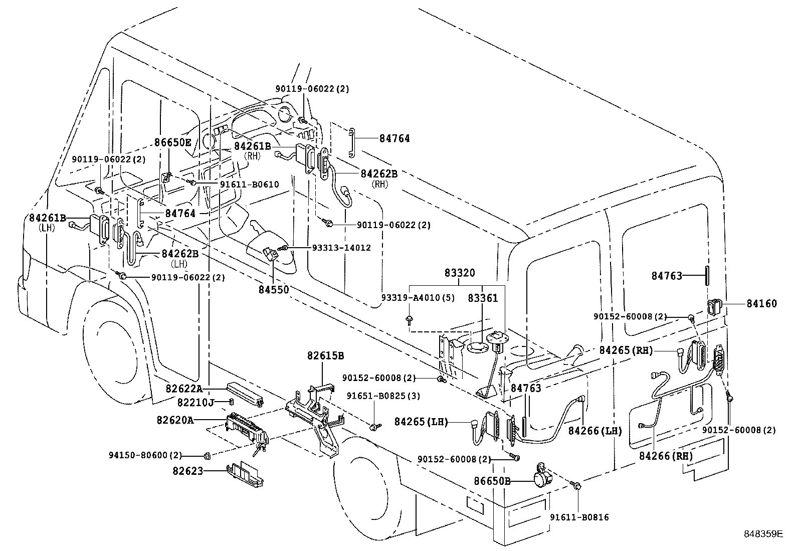 82603-37010 BRACKET SUB-ASSY, FUSIBLE LINK BLOCK product image