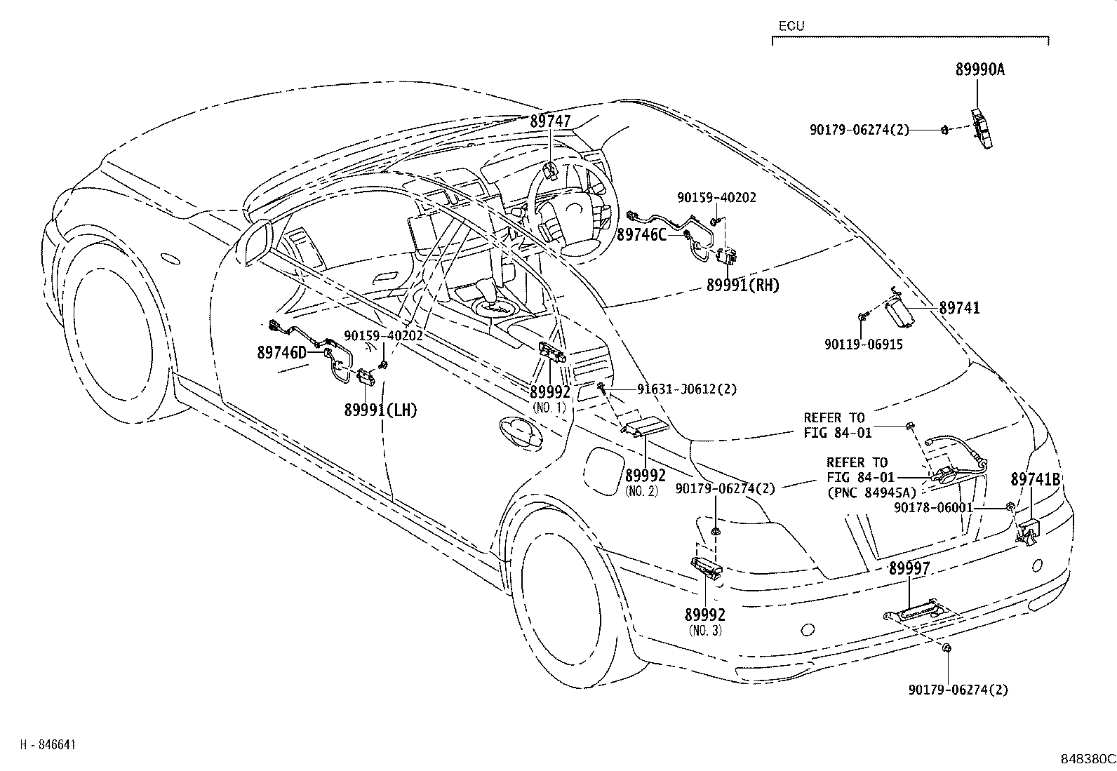 89740-22010 RECEIVER, DOOR CONTROL product image