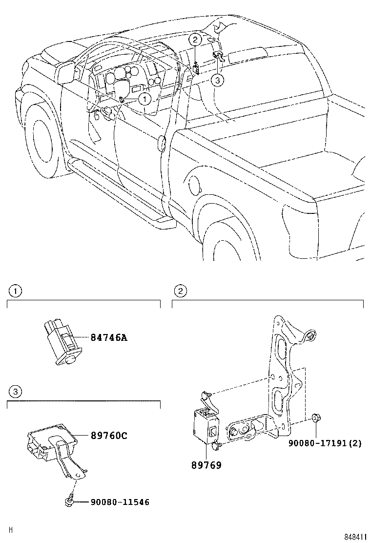89760-0C010 RECEIVER ASSY, TIRE PRESSURE MONITOR product image