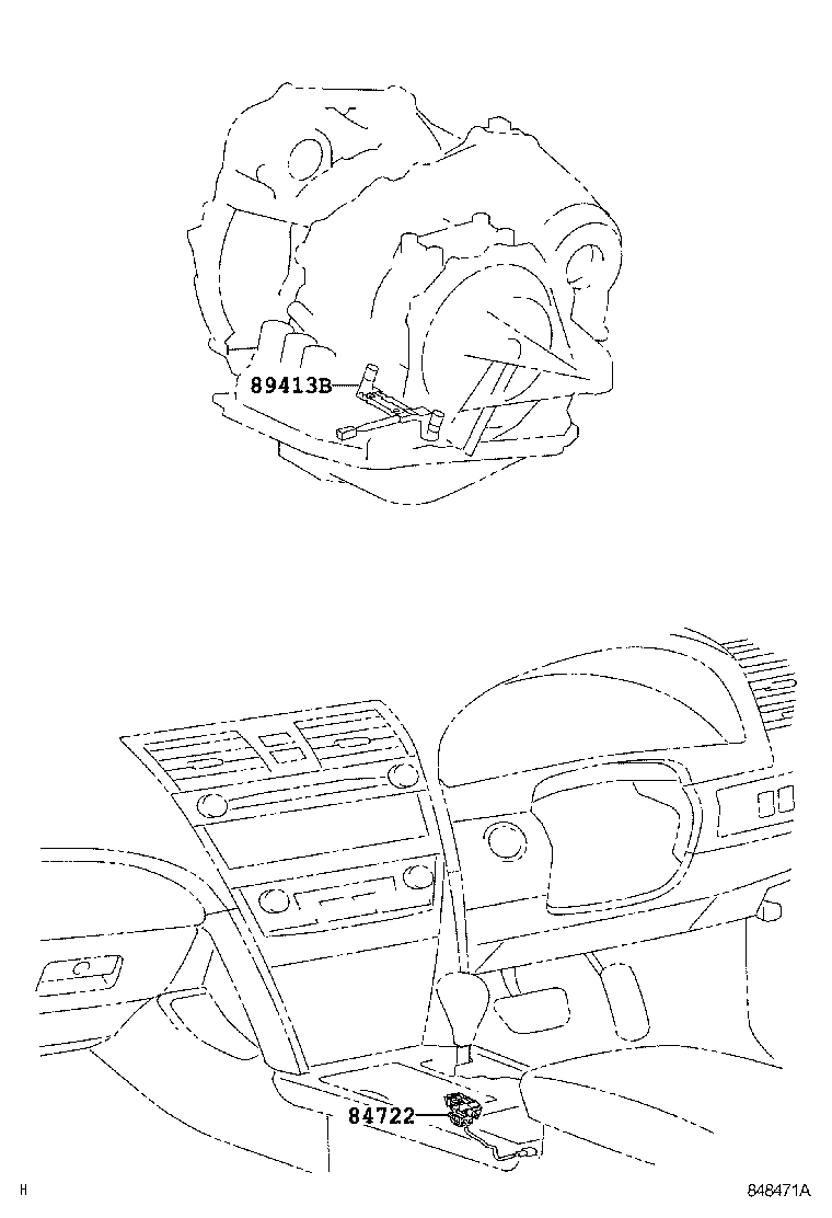 84722-33180 SWITCH, TRANSMISSION CONTROL product image