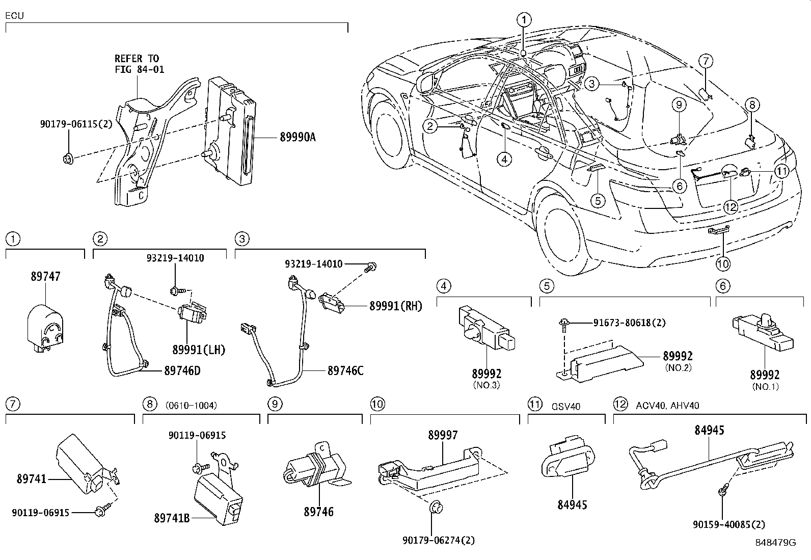 89741-AC080 RECEIVER, DOOR CONTROL product image