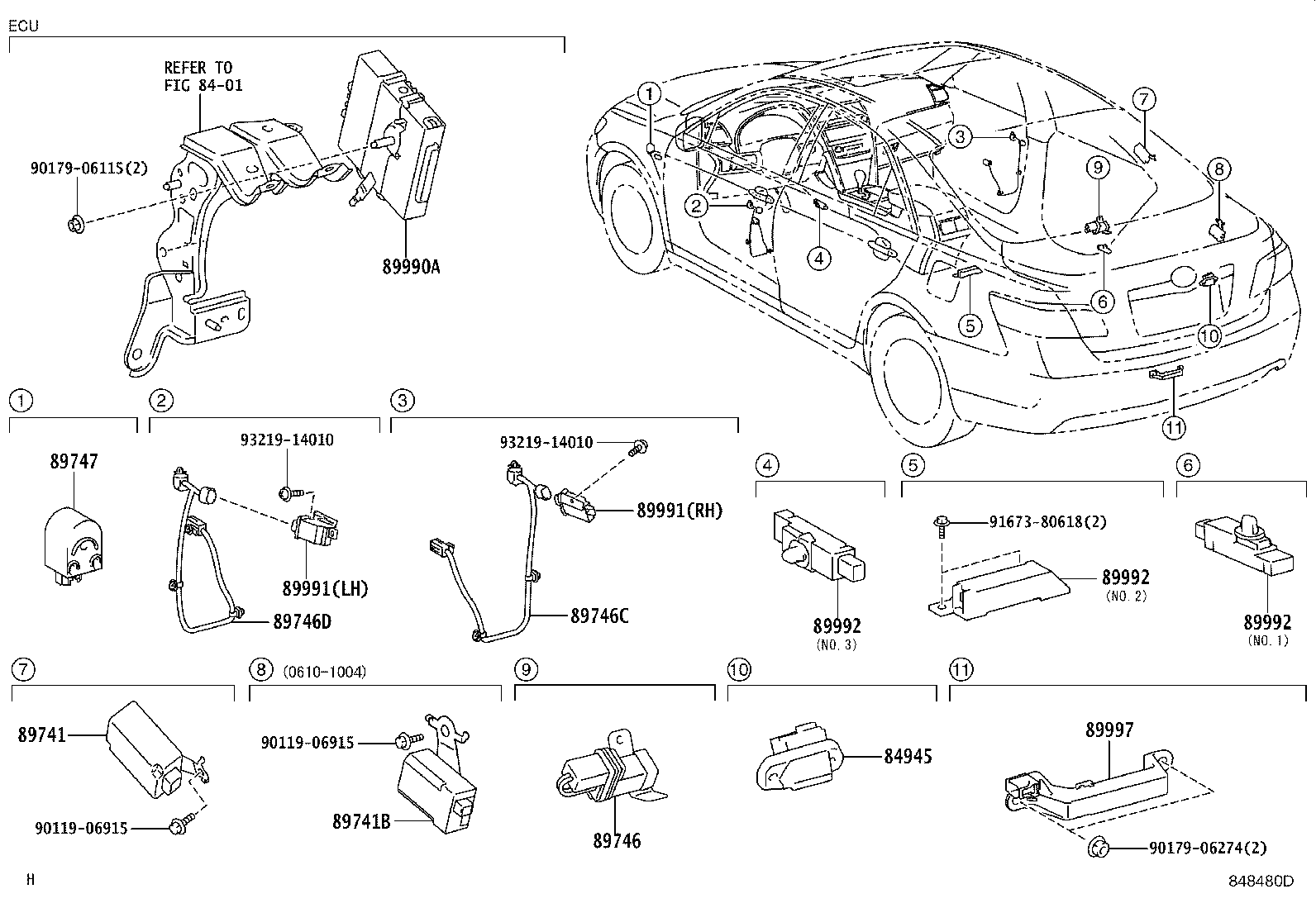89741-AC080 RECEIVER, DOOR CONTROL product image
