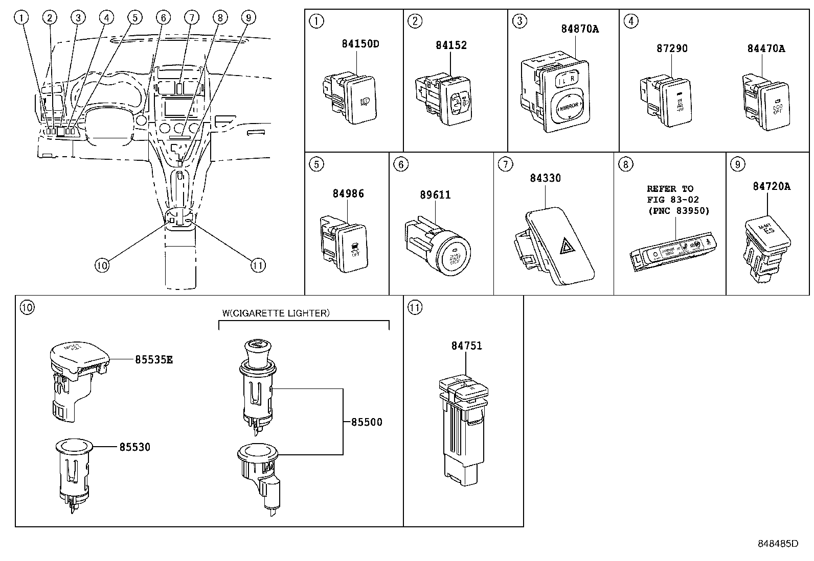 82730-12640 BLOCK ASSY, INSTRUMENT PANEL JUNCTION product image