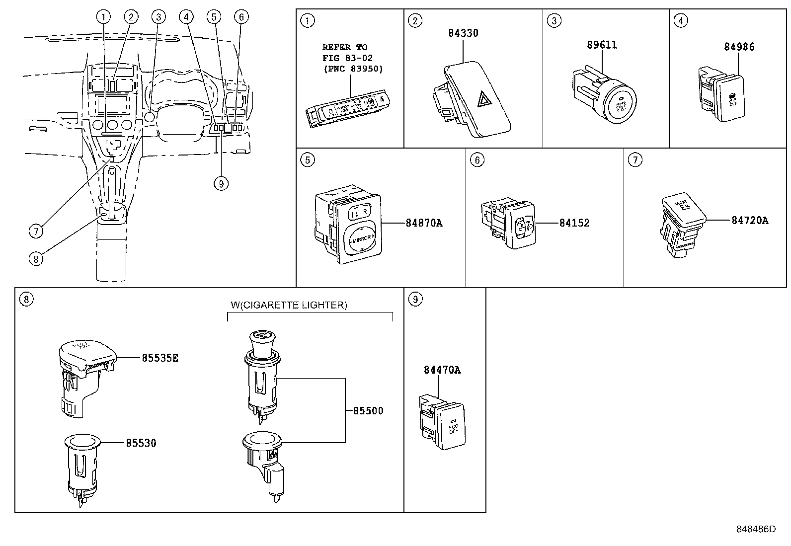 82730-12640 BLOCK ASSY, INSTRUMENT PANEL JUNCTION product image