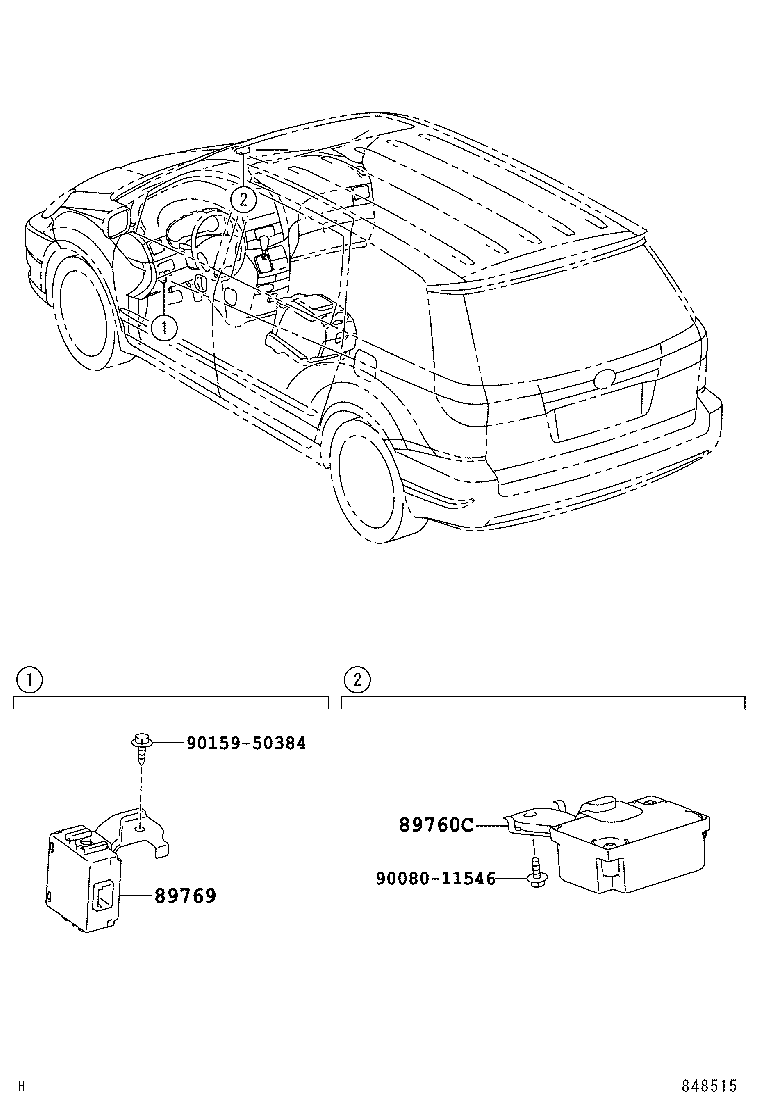 89760-08010 RECEIVER ASSY, TIRE PRESSURE MONITOR product image