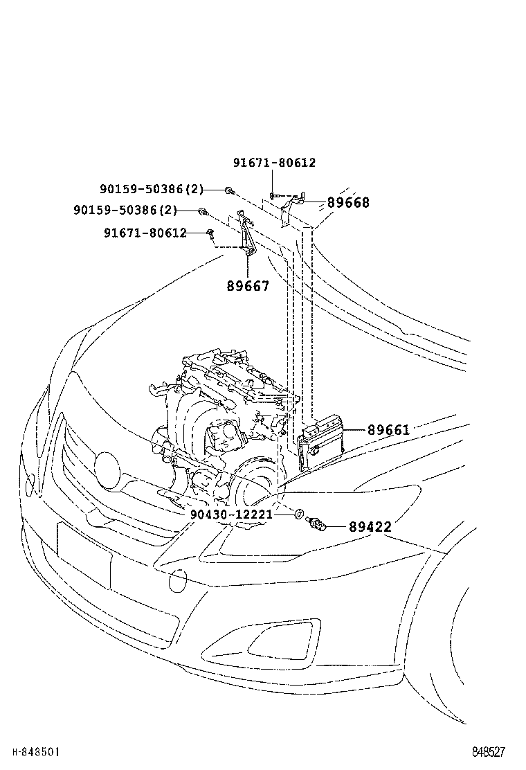 89661-12K31 COMPUTER, ENGINE CONTROL product image