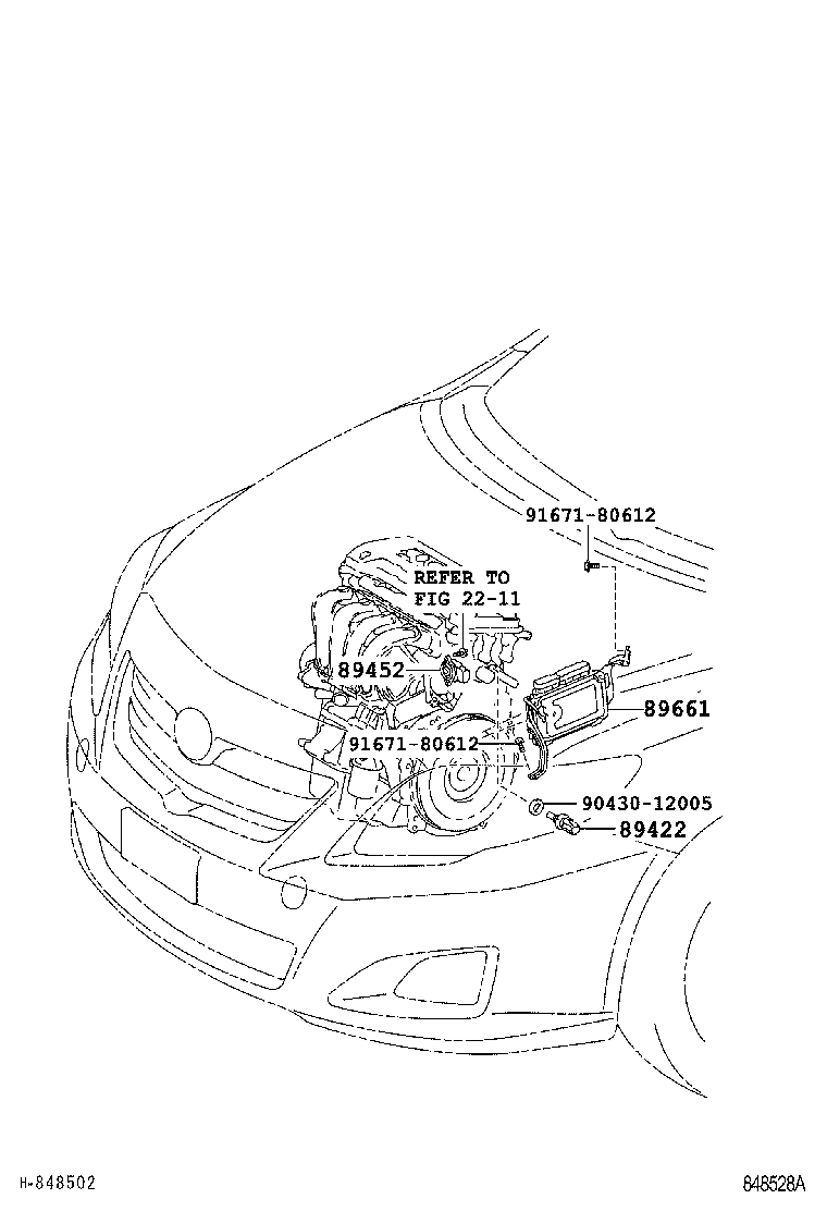 89661-12C21 COMPUTER, ENGINE CONTROL product image
