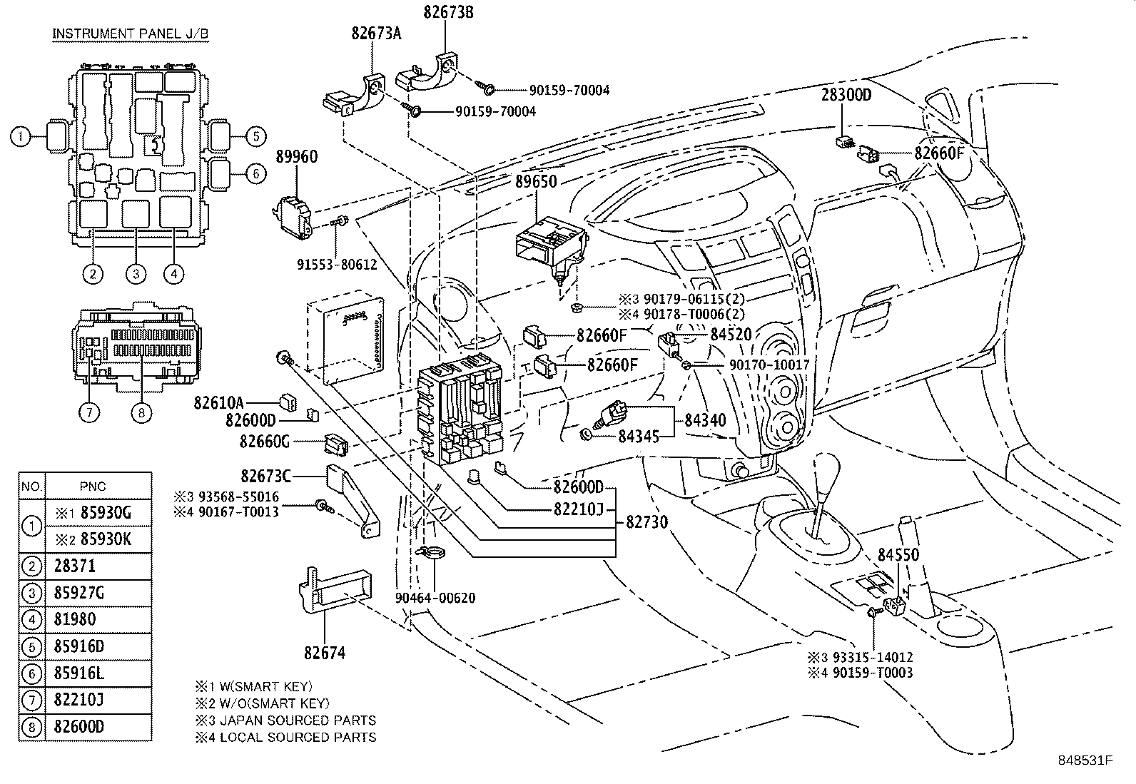 84140-0D201 SWITCH ASSY, HEADLAMP DIMMER product image