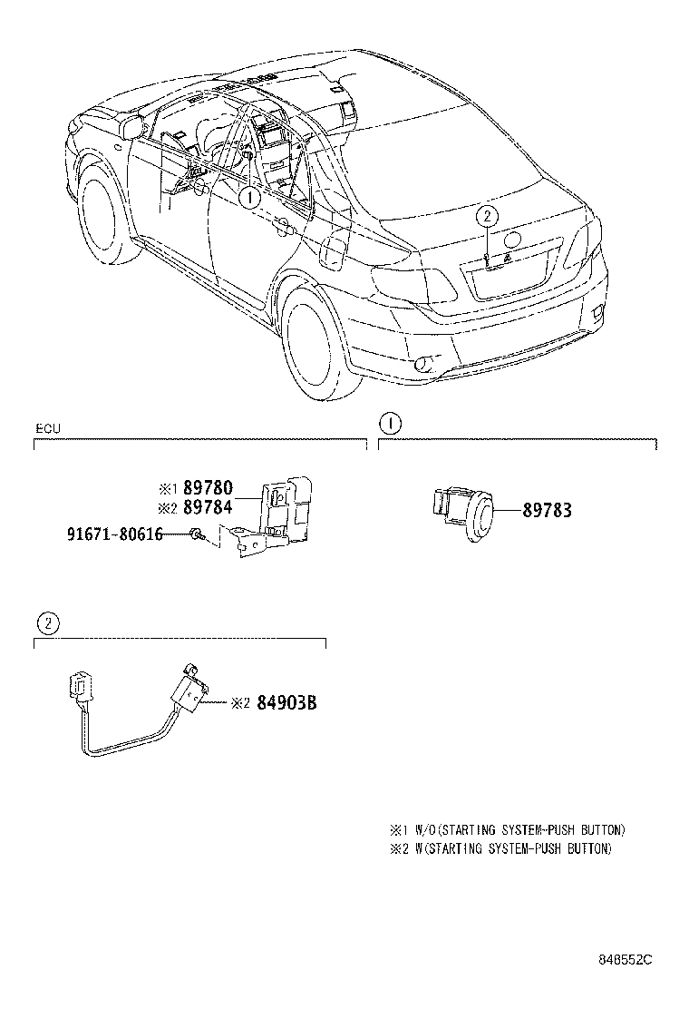 89780-12220 COMPUTER ASSY, TRANSPONDER KEY product image