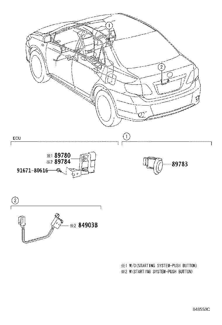 89780-12220 COMPUTER ASSY, TRANSPONDER KEY product image