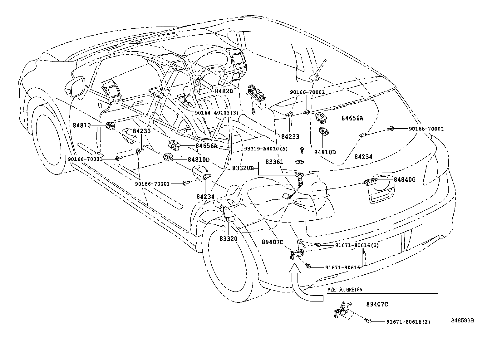 23080-31100 RESISTER, FUEL PUMP product image