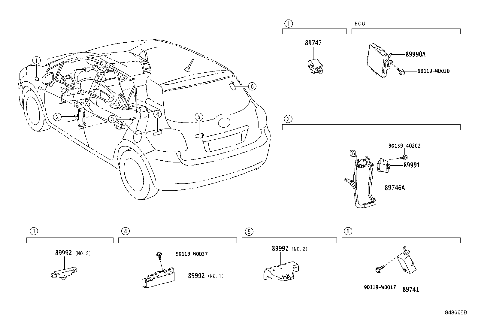 89740-02011 RECEIVER, DOOR CONTROL product image