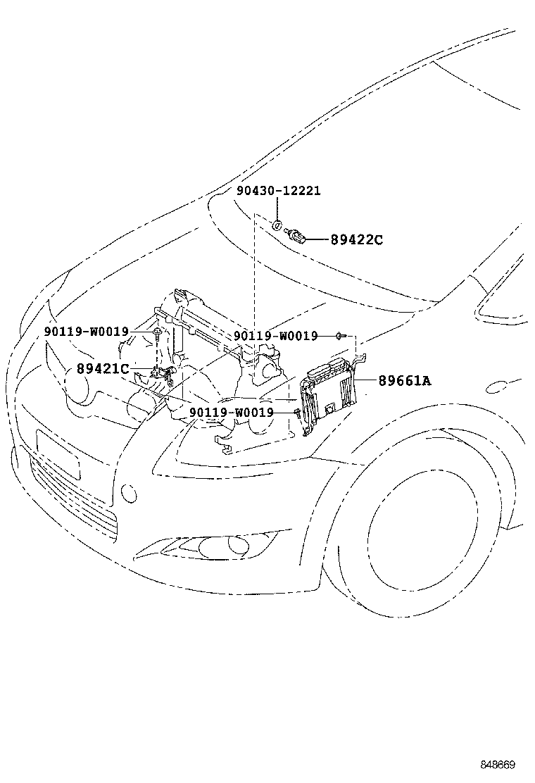 89660-0Z561 COMPUTER, ENGINE CONTROL product image