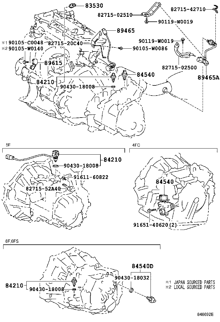 82730-02340 BLOCK ASSY, INSTRUMENT PANEL JUNCTION product image