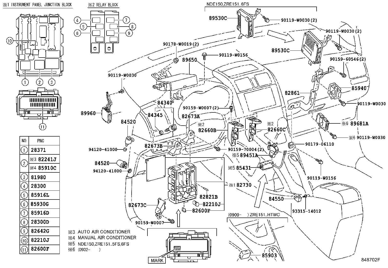 82730-02340 BLOCK ASSY, INSTRUMENT PANEL JUNCTION product image