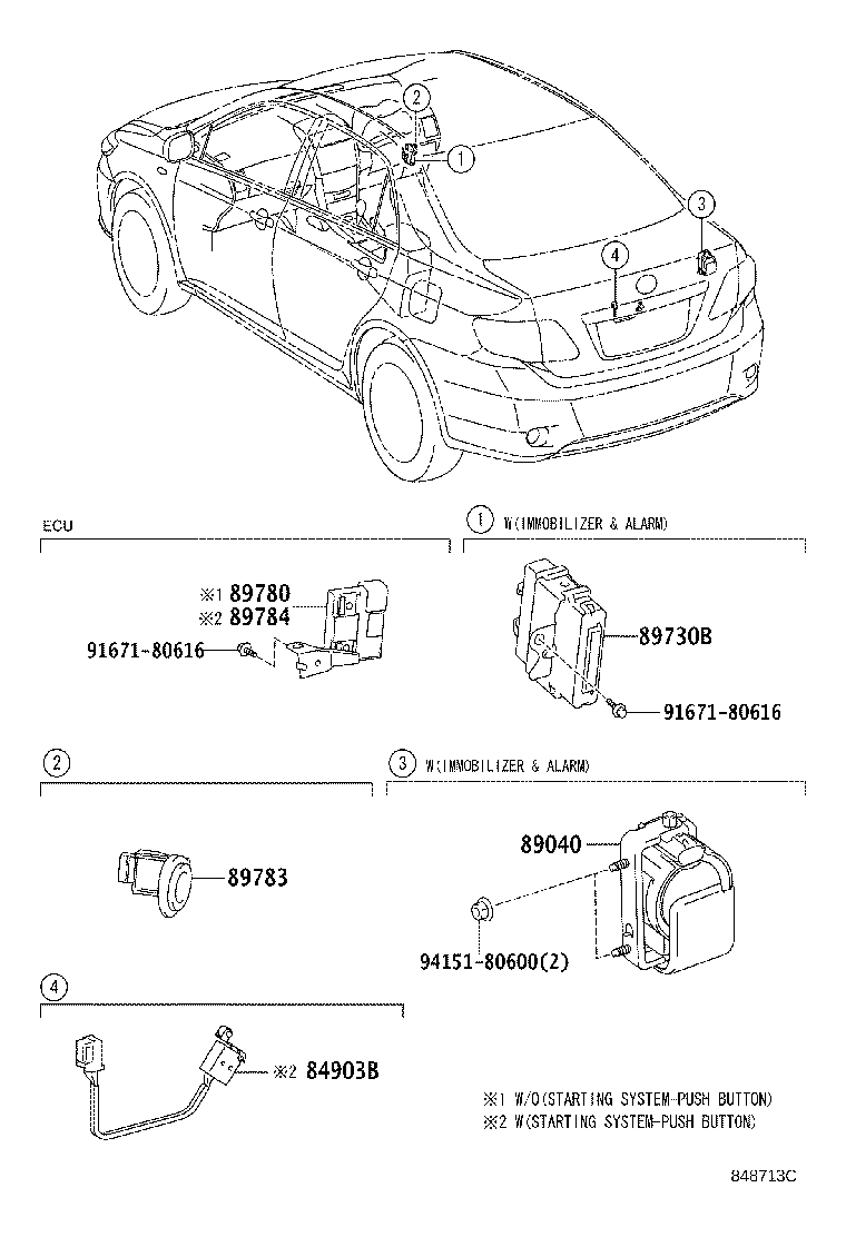 89730-12110 COMPUTER ASSY, THEFT WARNING product image