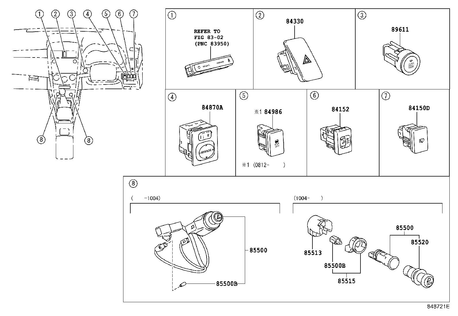 82730-12C40 BLOCK ASSY, INSTRUMENT PANEL JUNCTION product image