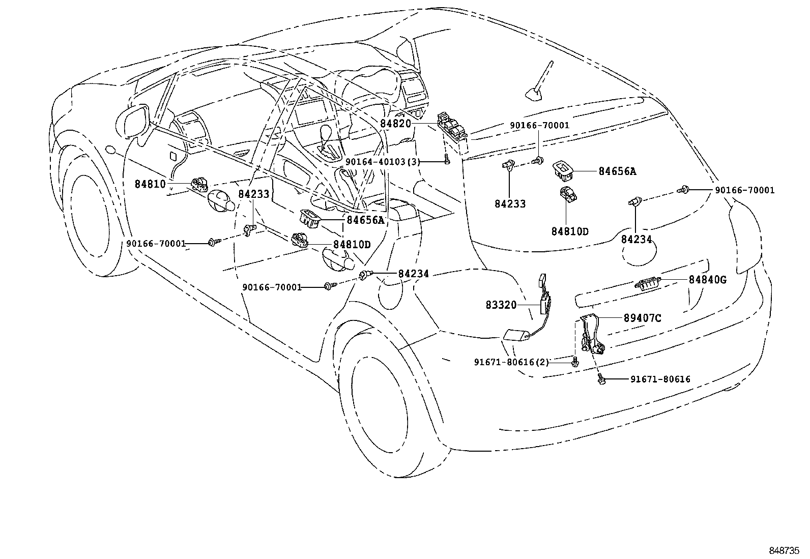 82730-12830 BLOCK ASSY, INSTRUMENT PANEL JUNCTION product image