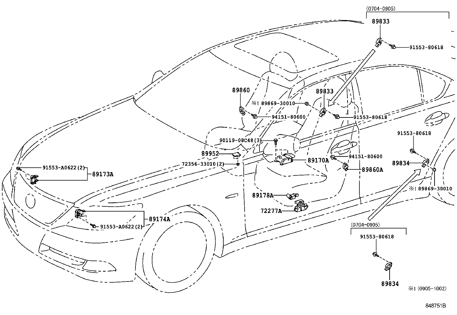 89170-50370 COMPUTER ASSY, AIR BAG product image