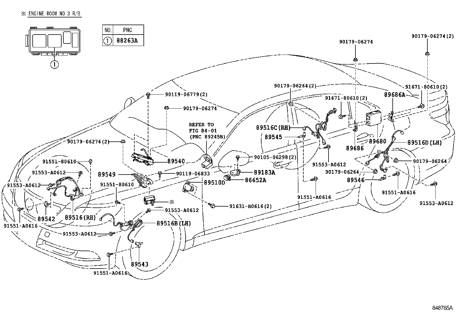 Toyota 89540-50310 COMPUTER ASSY, SKID CONTROL
