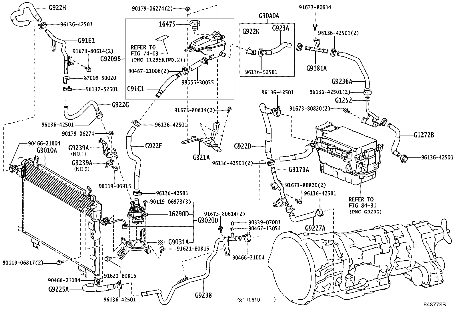 G9040-28010 PUMP ASSY, WATER W/MOTOR product image