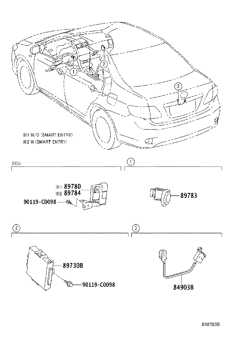 89780-02070 COMPUTER ASSY, TRANSPONDER KEY product image