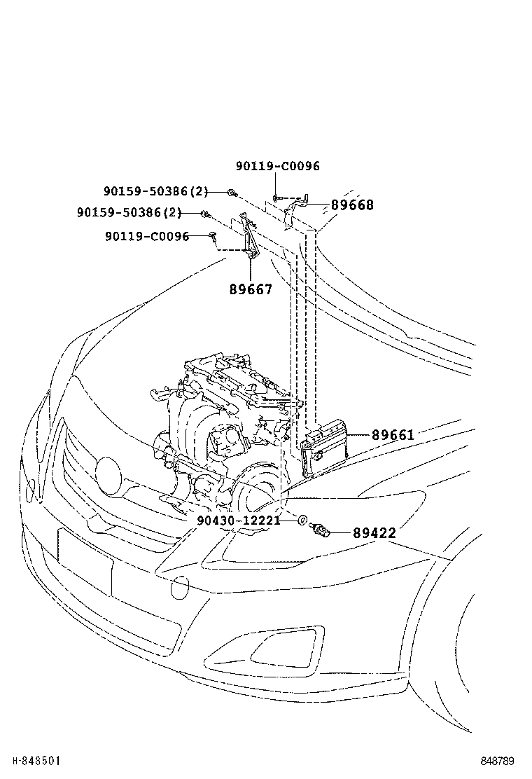 89661-02J10 COMPUTER, ENGINE CONTROL product image