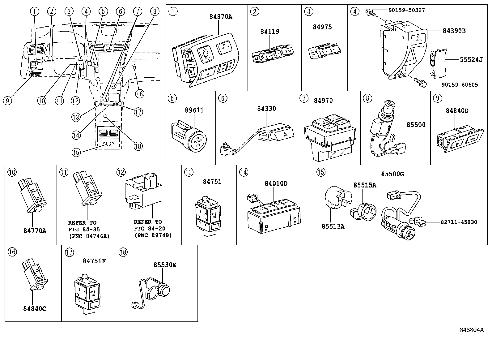 82663-50160 COVER, RELAY BLOCK, LOWER product image