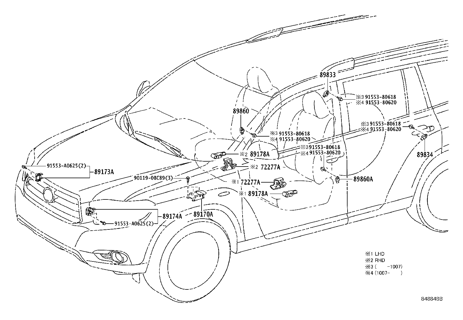 89170-48260 COMPUTER ASSY, AIR BAG product image