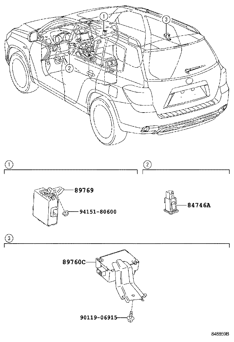 89769-48040 COMPUTER, TIRE PRESSURE MONITOR product image