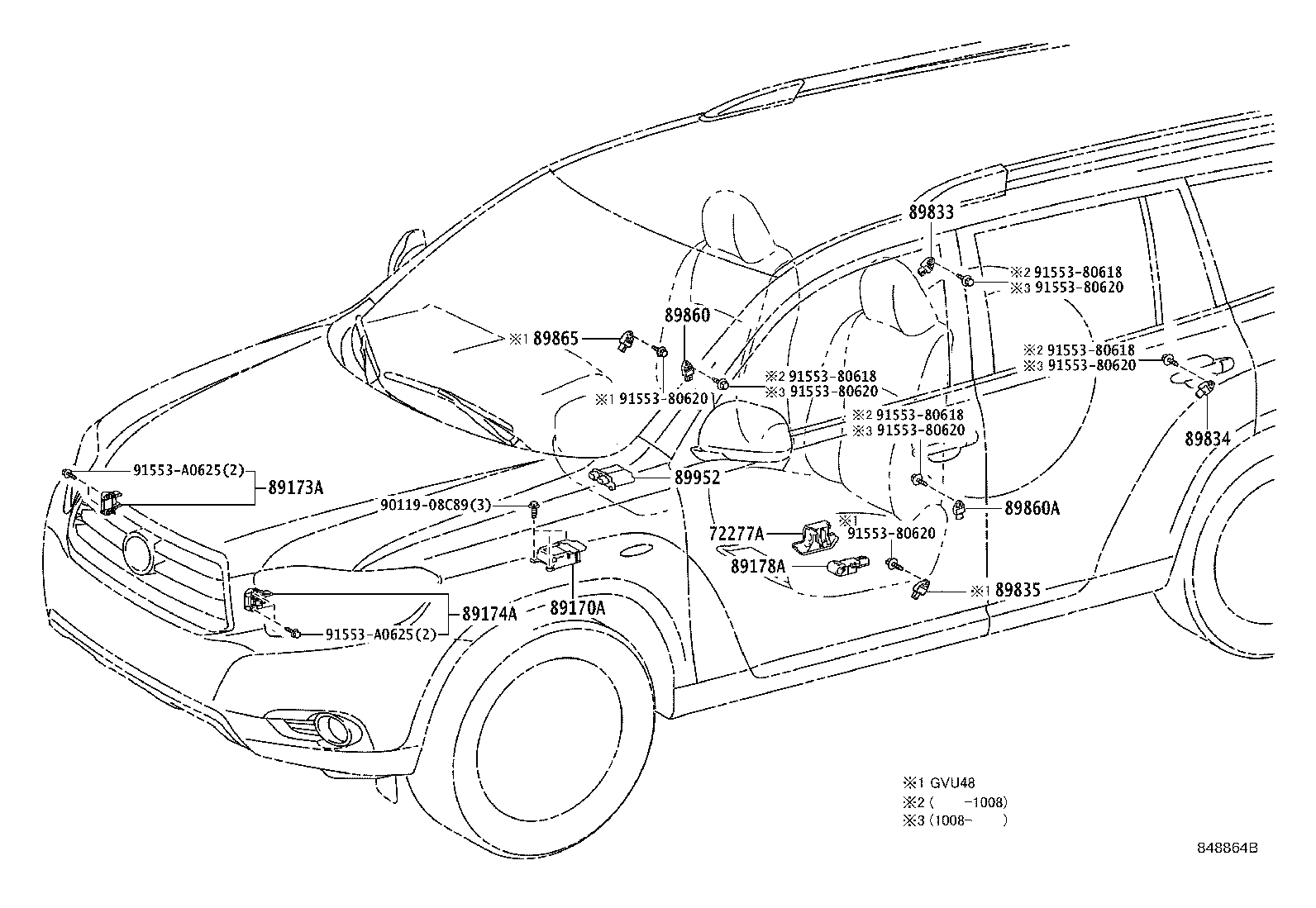 89170-48830 COMPUTER ASSY, AIR BAG product image