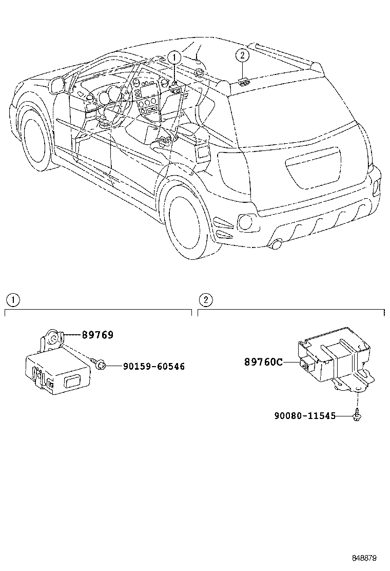 89760-02030 RECEIVER ASSY, TIRE PRESSURE MONITOR product image