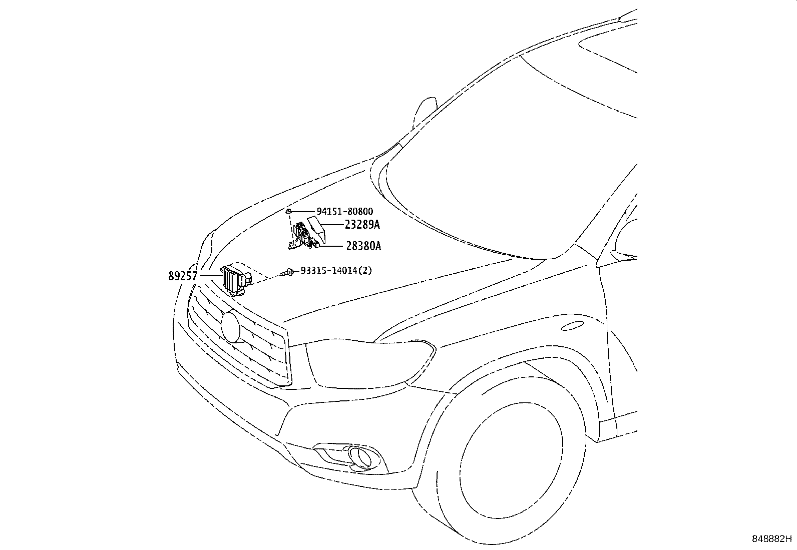 23289-31010 COVER, FUEL PUMP RESISTOR product image