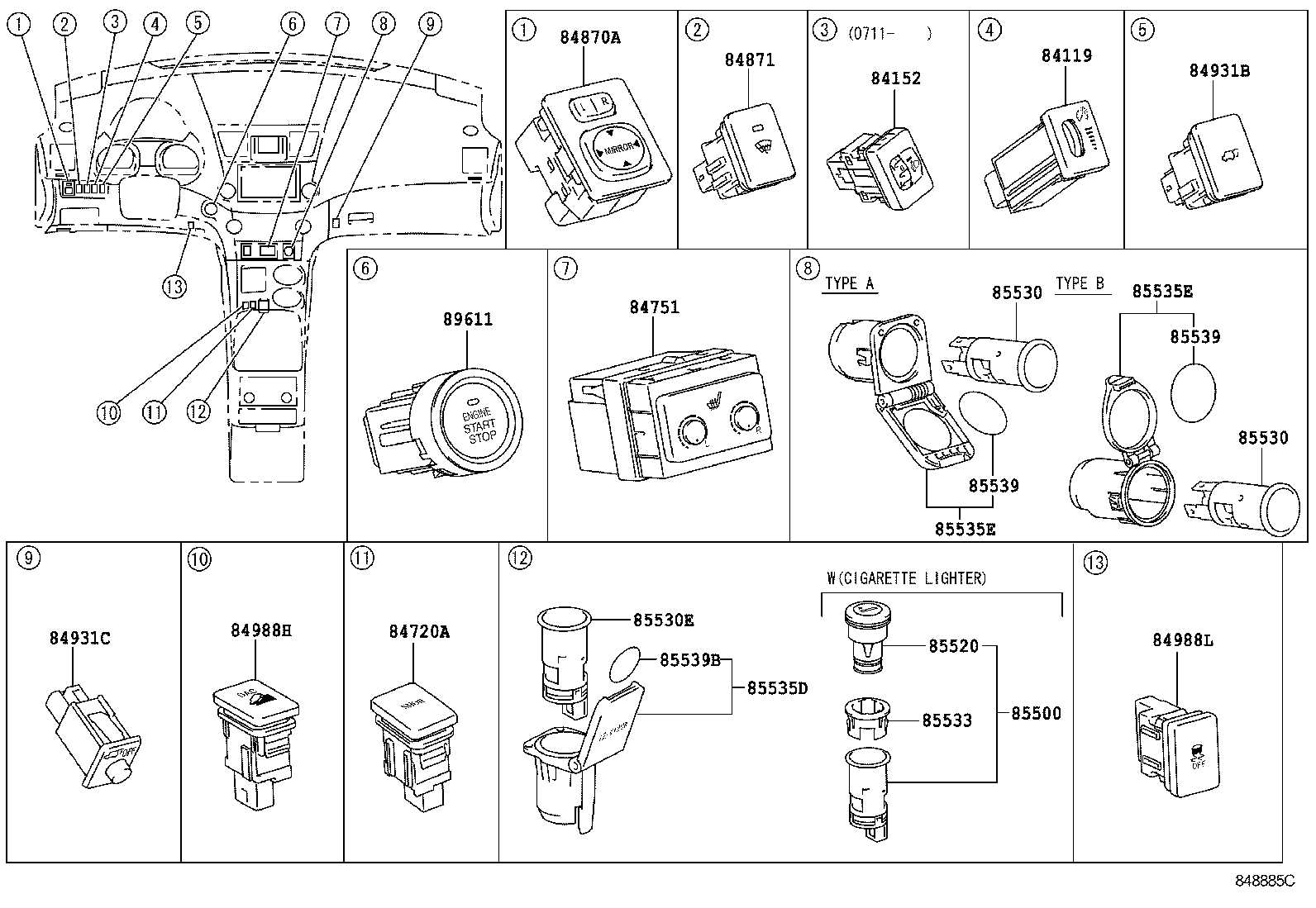 23289-31010 COVER, FUEL PUMP RESISTOR product image