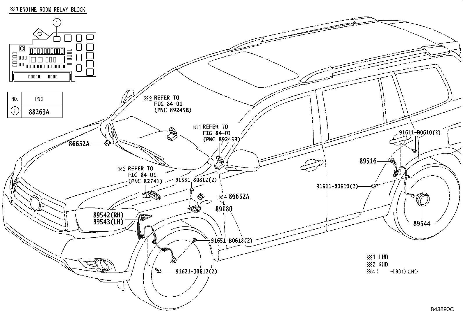 89516-48060 WIRE, SKID CONTROL SENSOR product image