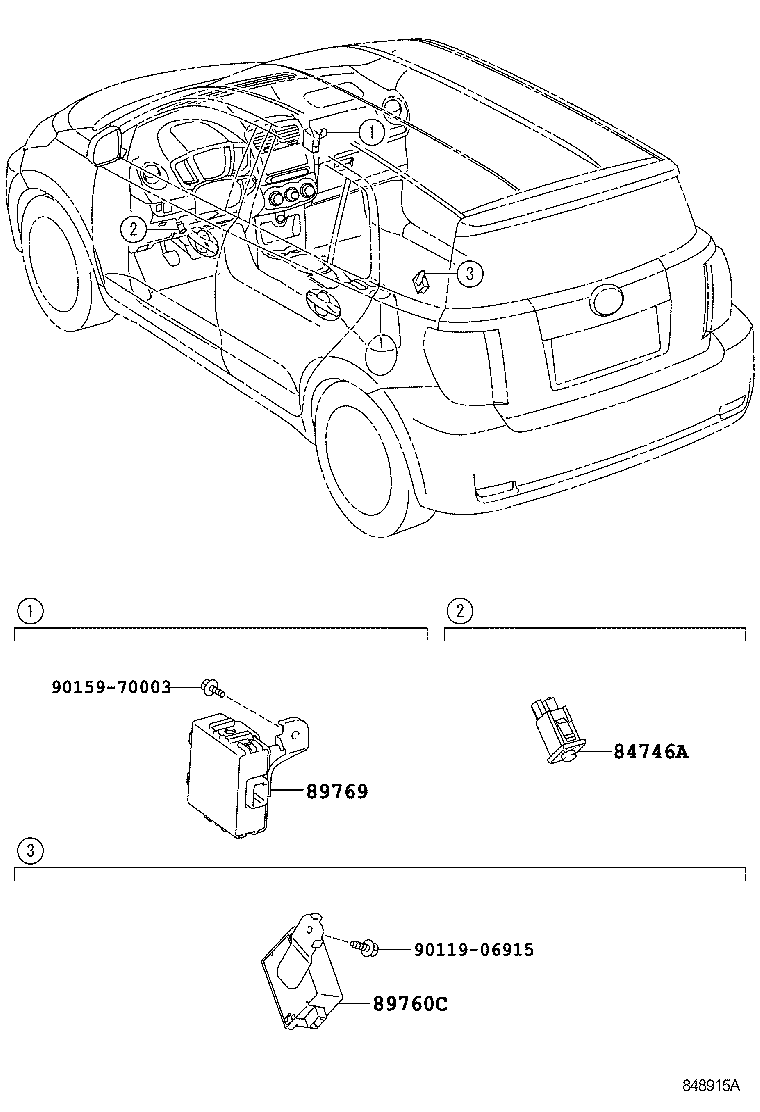 89760-52010 RECEIVER ASSY, TIRE PRESSURE MONITOR product image