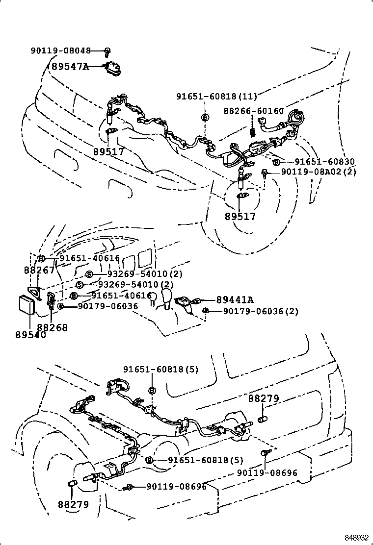 04895-60012 SPEED SENSOR KIT, ABS product image