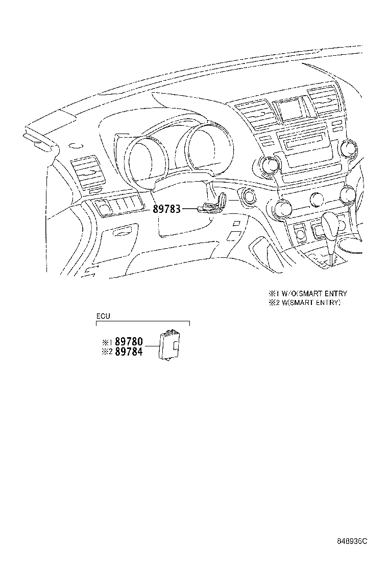 Toyota 89783-71014 AMPLIFIER, TRANSPONDER KEY