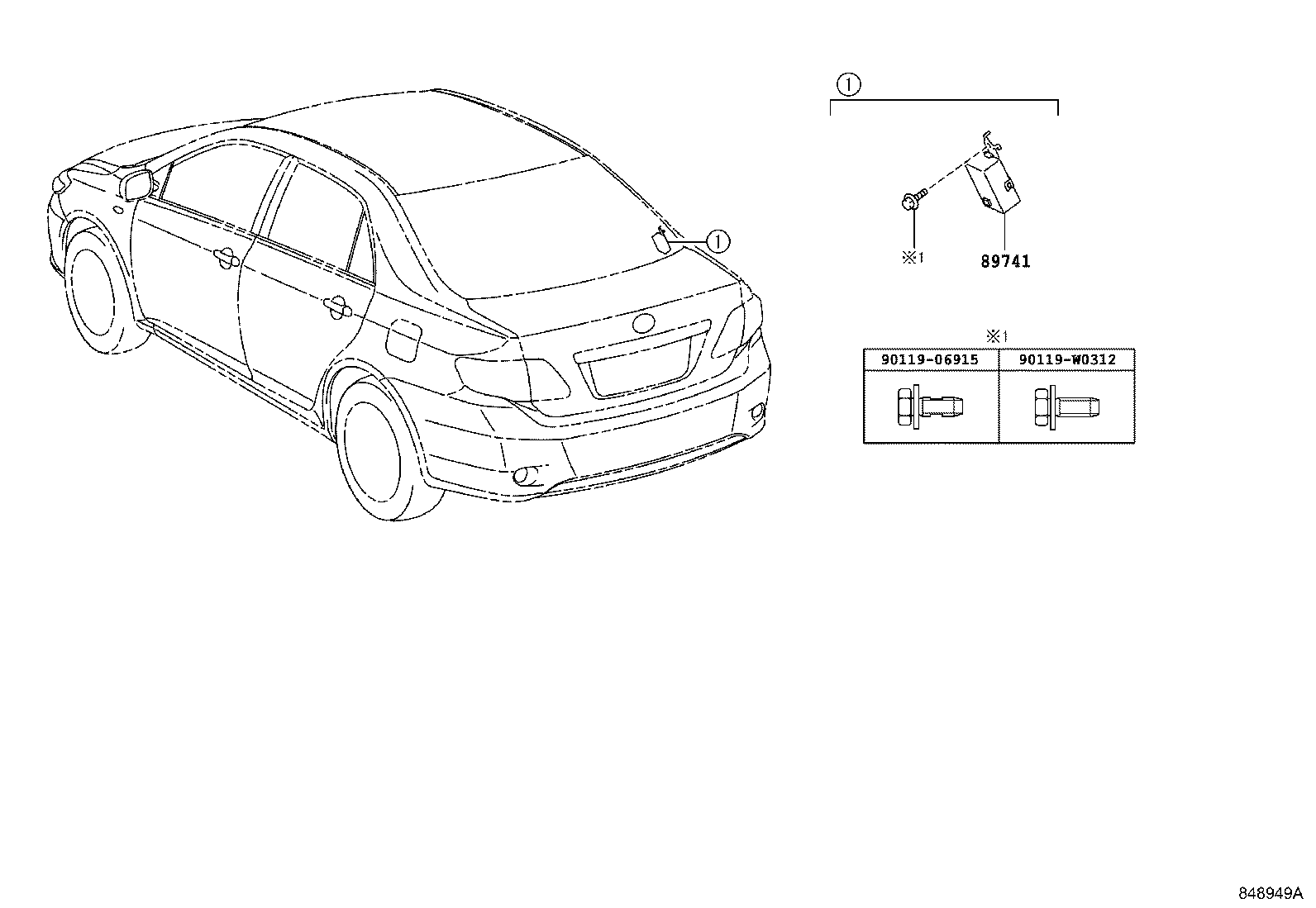 89741-02121 RECEIVER, DOOR CONTROL product image