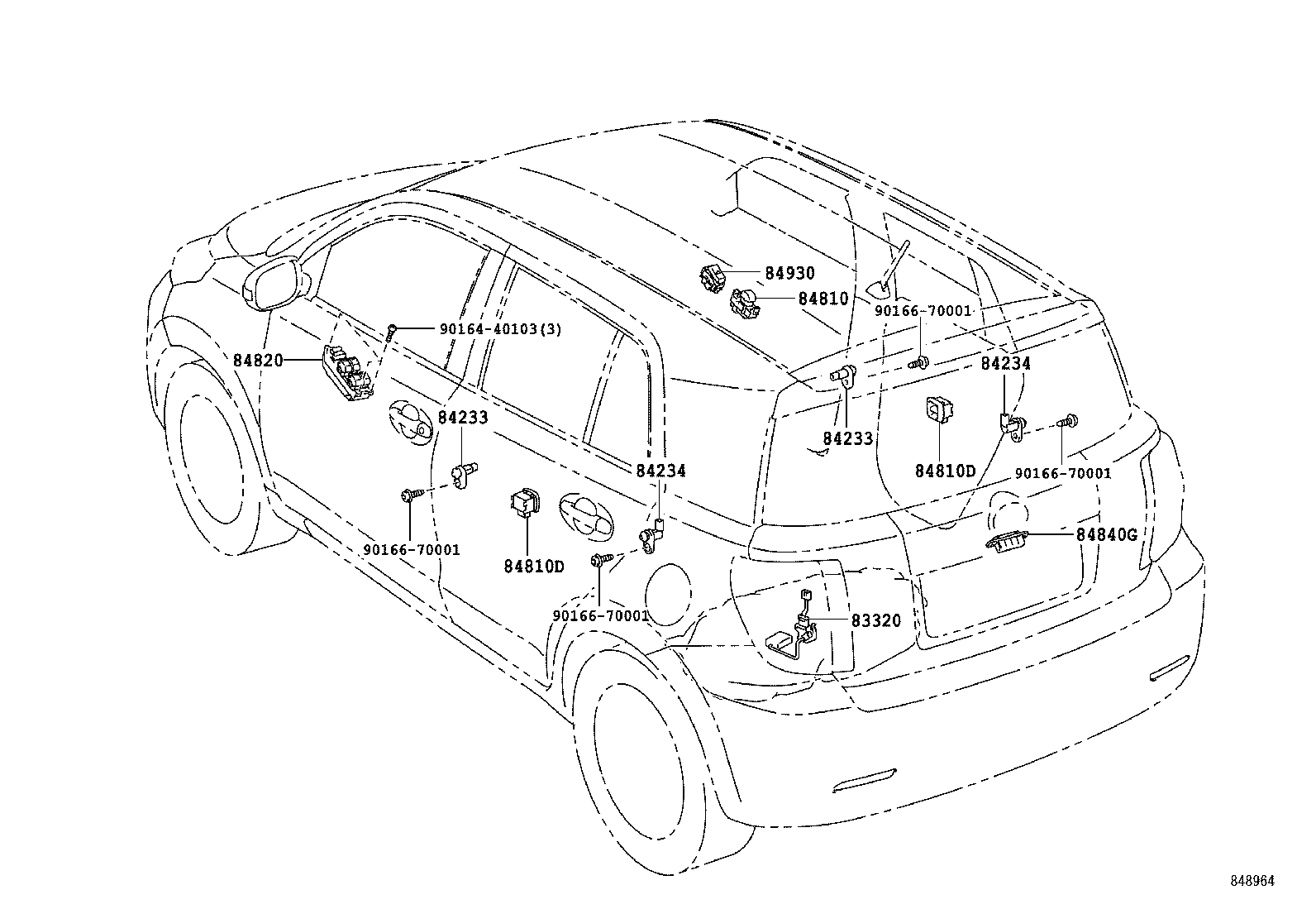 84140-52210 SWITCH ASSY, HEADLAMP DIMMER product image