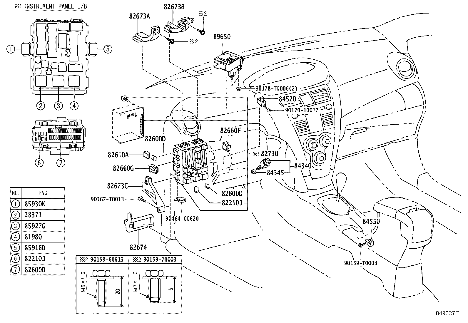 84152-0D040 SWITCH, HEADLAMP LEVELING product image