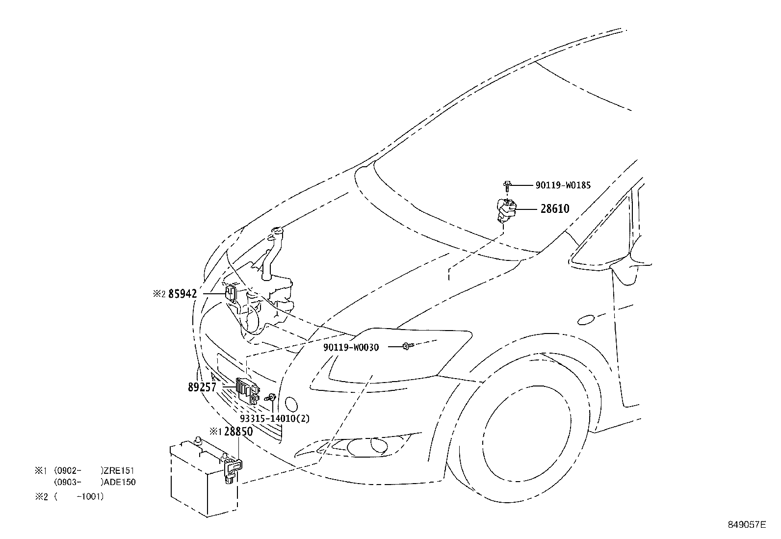 84140-02760 SWITCH ASSY, HEADLAMP DIMMER product image
