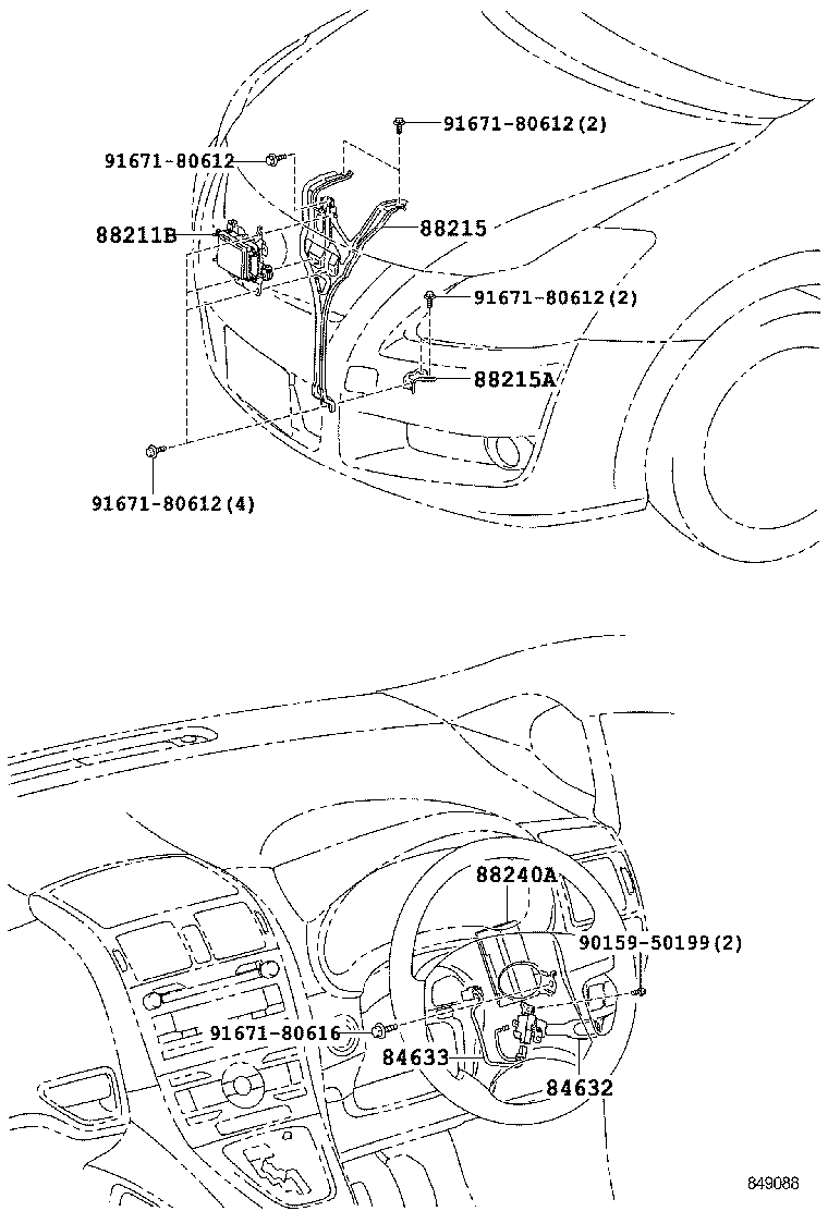 88240-12190 COMPUTER ASSY, DISTANCE CONTROL product image