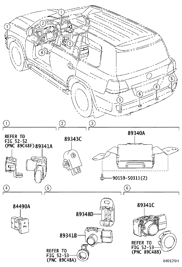 Toyota 89341-33140-G2 SENSOR, ULTRASONIC, NO.2