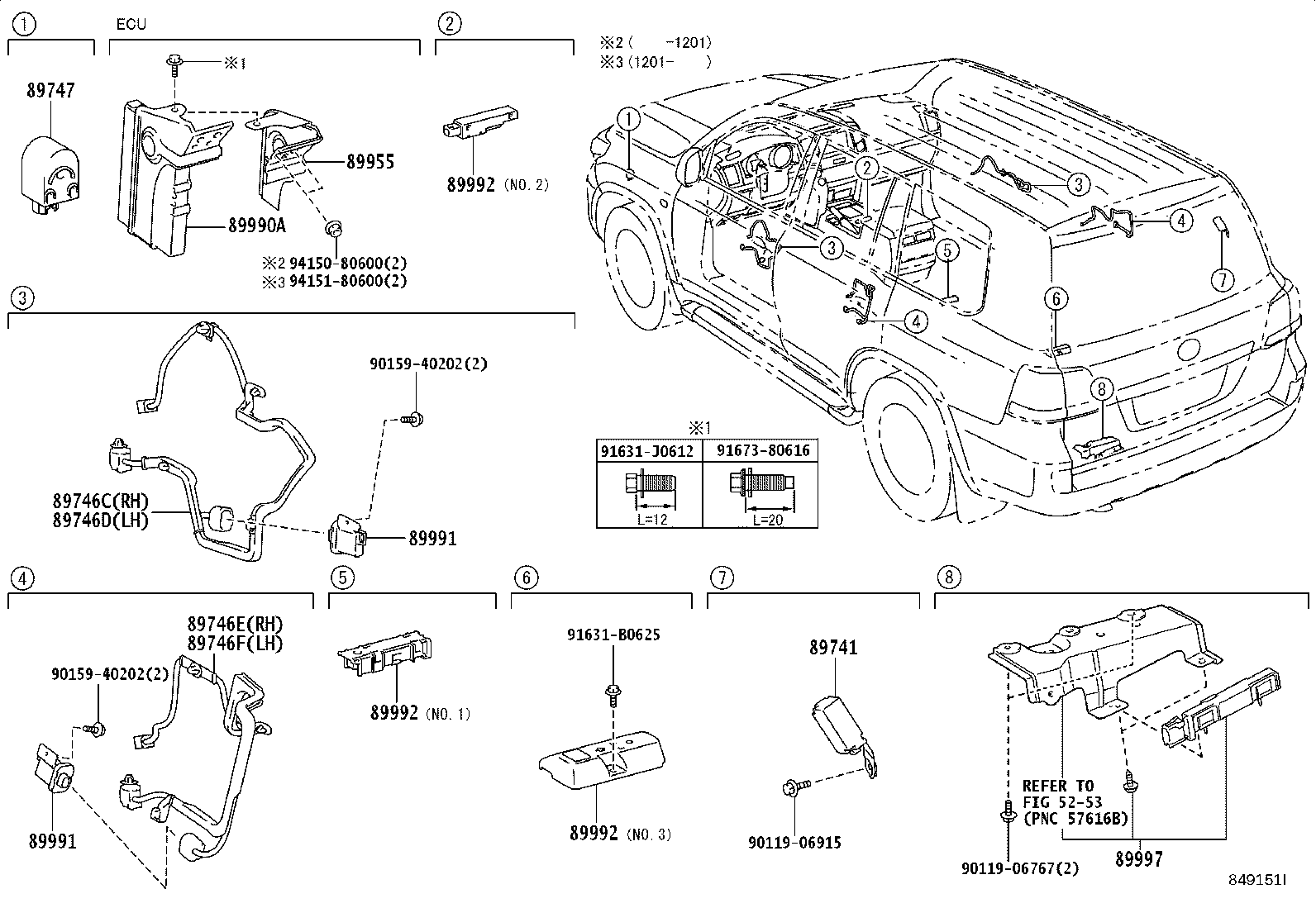 89741-60571 RECEIVER, DOOR CONTROL product image