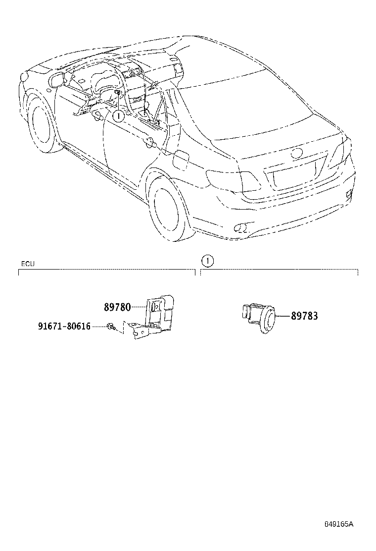 89780-12240 COMPUTER ASSY, TRANSPONDER KEY product image