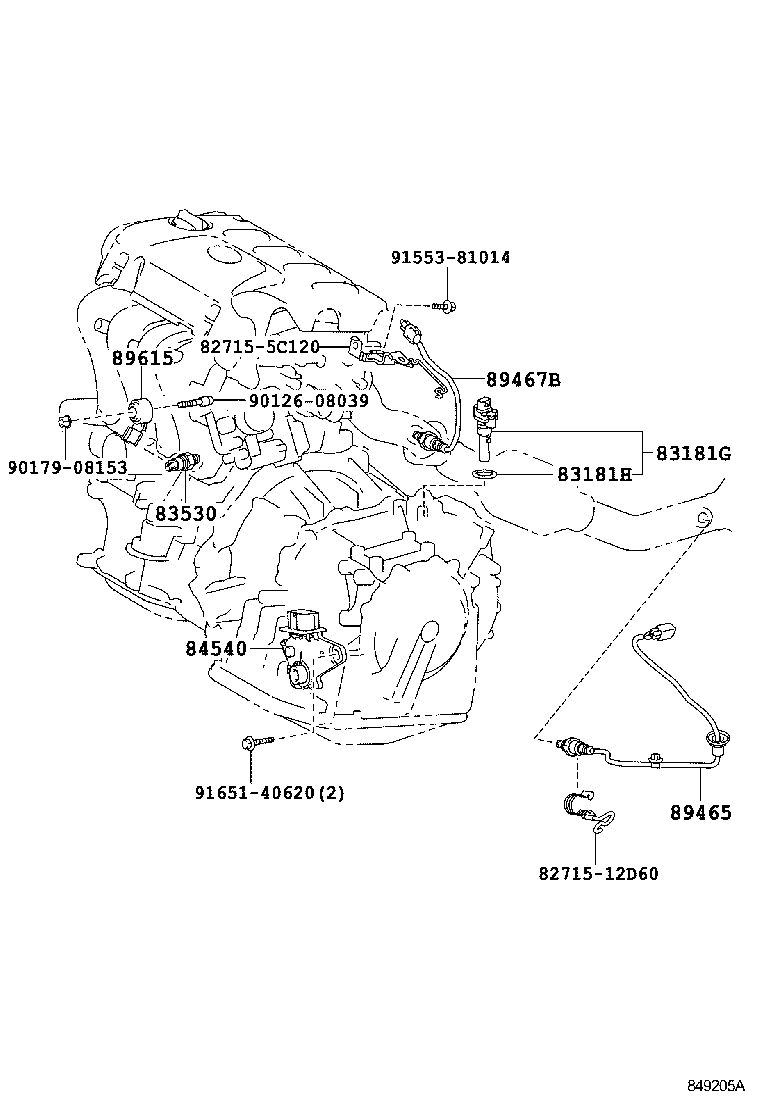82631-12080 HOLDER ASSY, FUSE product image