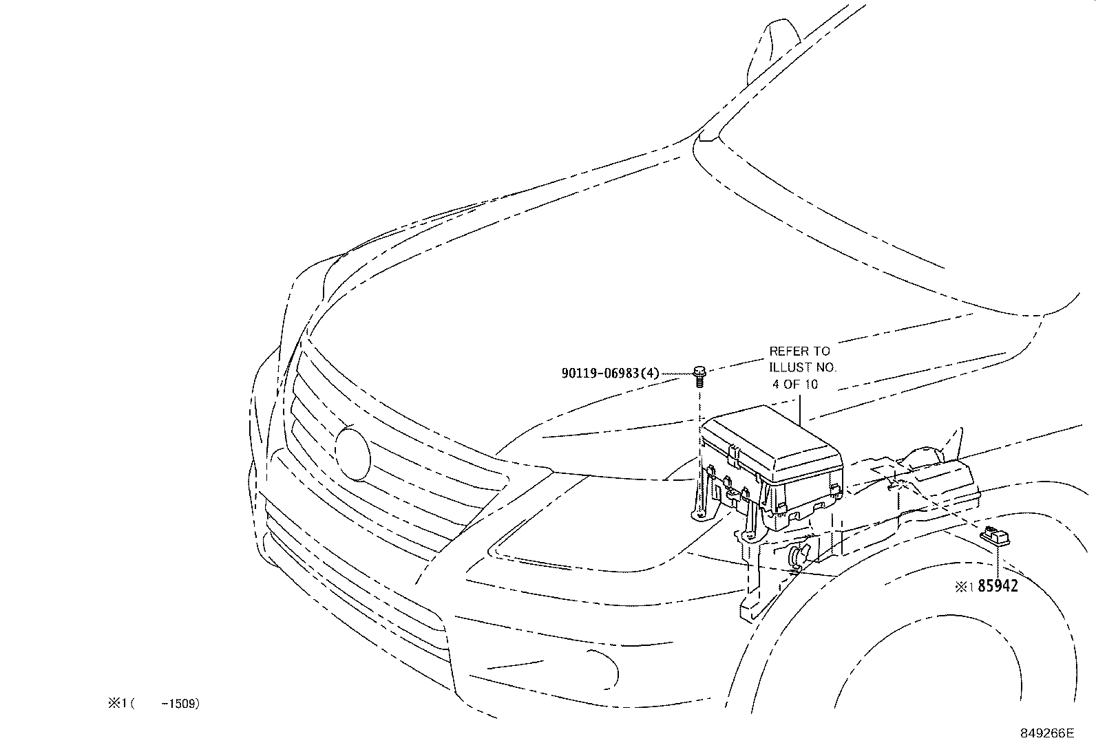 84720-60141 SWITCH ASSY, PATTERN SELECT, NO.1 product image