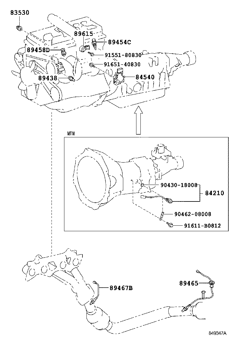 28850-75010 SENSOR ASSY, BATTERY CURRENT product image