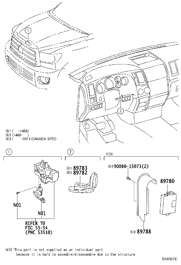 Toyota 89780-0C040 COMPUTER ASSY, TRANSPONDER KEY